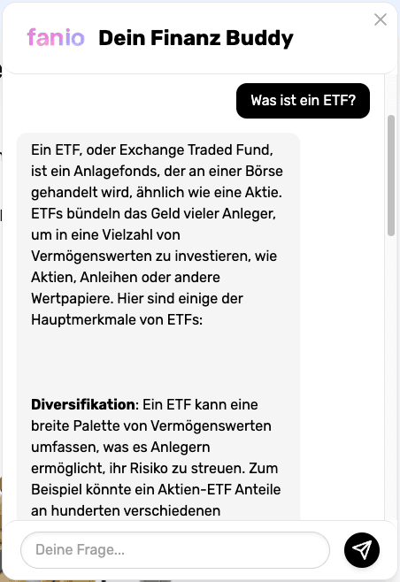 Finanz-Buddy AI Vorschau